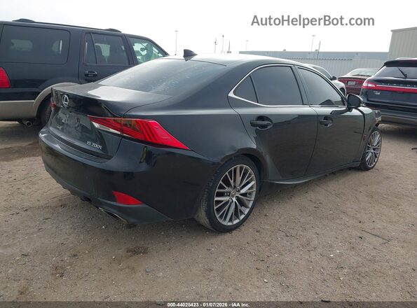 JTHBA1D2XH5044009 2017 LEXUS IS 200T Black Trasero derecho