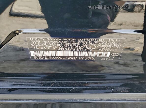 JTHBL5EF8H5144113 2017 LEXUS LS Черный Вид наклейки с VIN-кодом