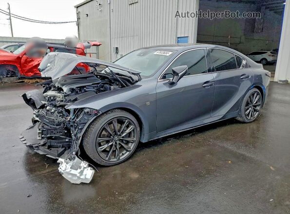 JTHBZ1B22S5086340 2025 LEXUS IS Charcoal Vista tres cuartos delantera izquierda