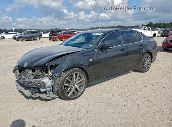 JTHBZ1BL0HA008972 2017 LEXUS GS Черный Передняя левая четверть