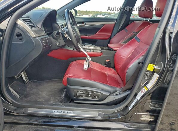 JTHBZ1BL0HA008972 2017 LEXUS GS Черный Вид салона спереди