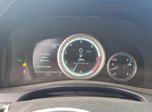 JTHBZ1BL0HA008972 2017 LEXUS GS Черный Вид щитка приборов