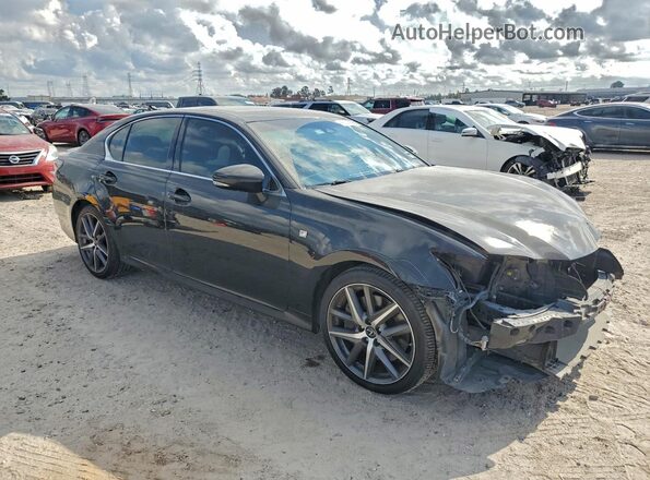 JTHBZ1BL0HA008972 2017 LEXUS GS Черный Передняя правая четверть