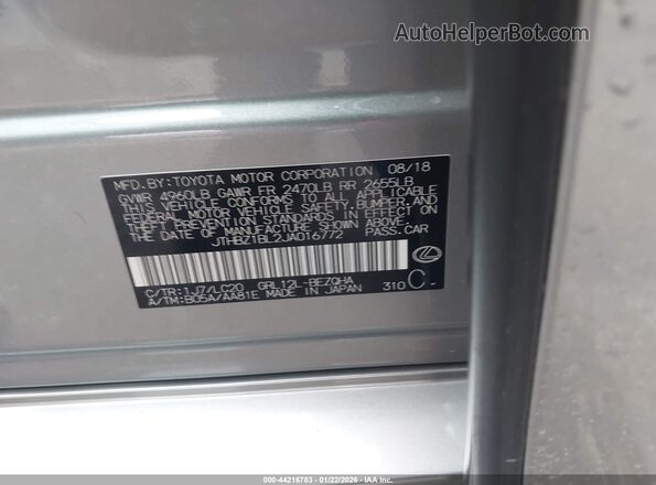JTHBZ1BL2JA016772 2018 LEXUS GS 350 Желто-коричневый Вид подкапотного пространства