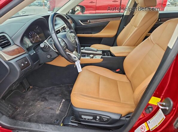 JTHBZ1BL4GA001442 2016 LEXUS GS Красный Вид салона спереди