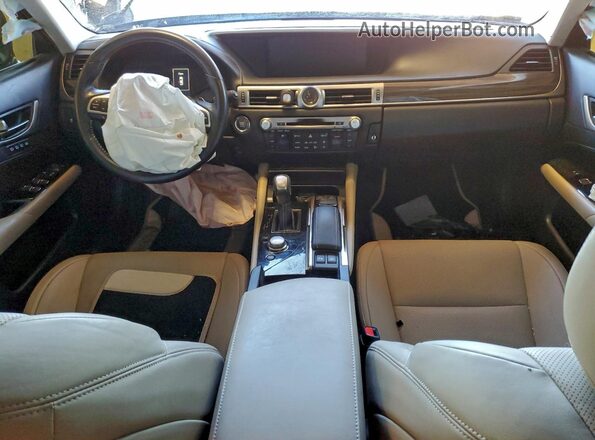 JTHBZ1BL4HA011504 2017 LEXUS GS Charcoal წინა პანელის ხედი