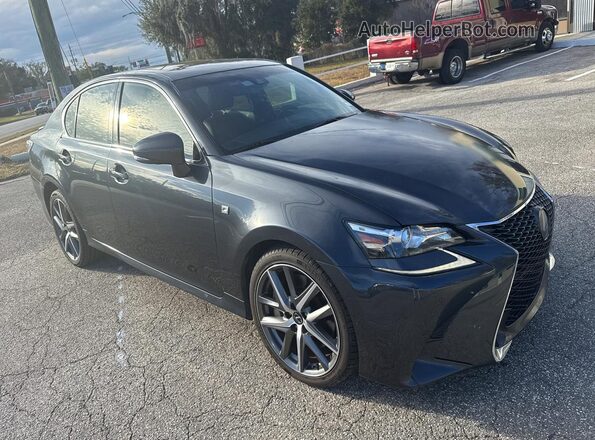 JTHBZ1BL5KA018064 2019 LEXUS GS Gray Առջևի ձախ երեք քառորդ տեսարան