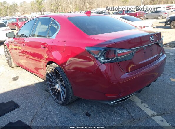 JTHBZ1BL7GA001063 2016 LEXUS GS 350 Red Rear left