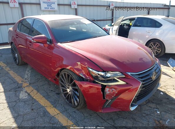 JTHBZ1BL7GA001063 2016 LEXUS GS 350 Red Front right