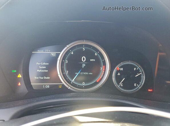 JTHBZ1BL7GA001791 2016 LEXUS GS Серебряный Вид щитка приборов