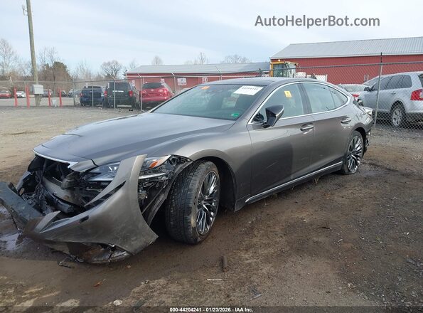 JTHC5LFF0J5005181 2018 LEXUS LS 500 Gray Przód lewy