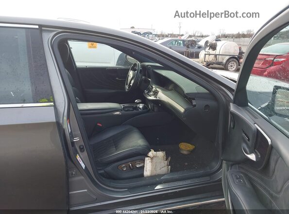 JTHC5LFF0J5005181 2018 LEXUS LS 500 Gray Widok wnętrza z przodu