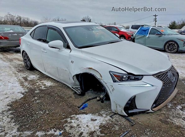 JTHC81D25J5030749 2018 LEXUS IS Белый Передняя правая четверть