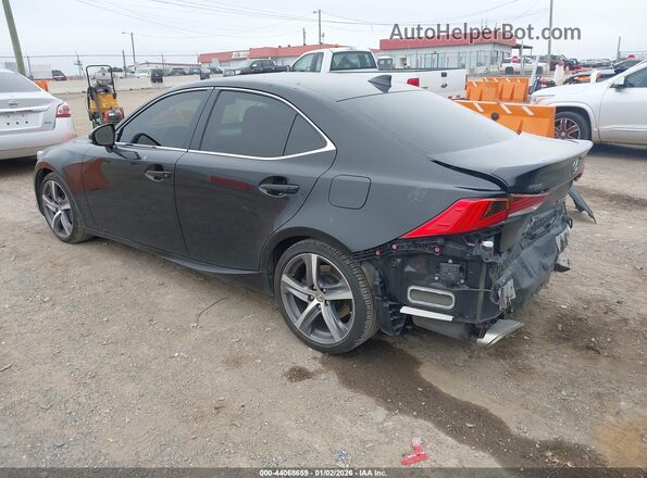 JTHC81D27J5029411 2018 LEXUS IS 300 Black Tył lewy