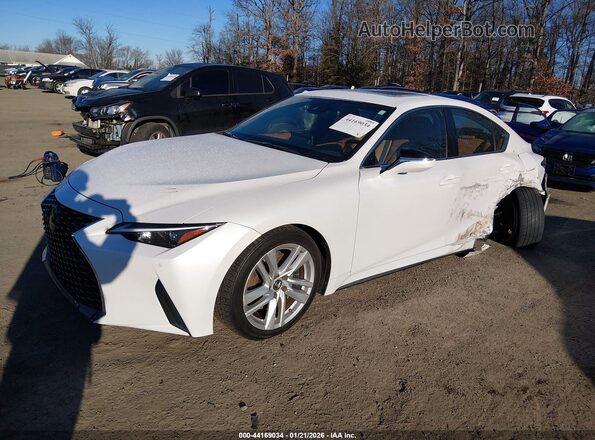 JTHCA1D27M5114130 2021 LEXUS IS 300 Белый Передняя левая четверть