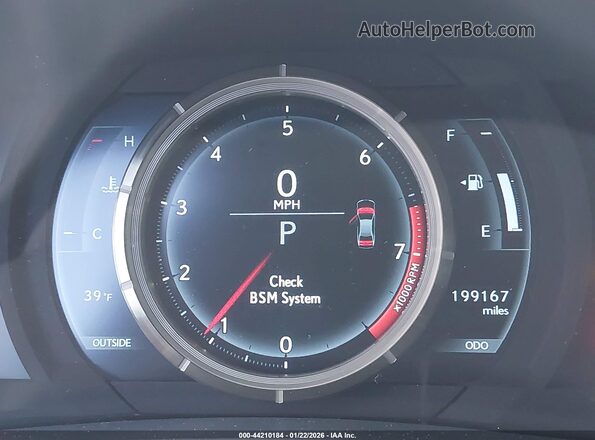 JTHCM1D22G5006641 2016 LEXUS IS 300 White Widok tylnych siedzeń