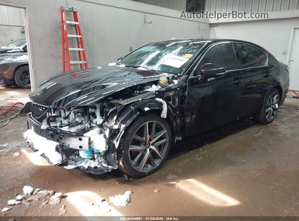 JTHCZ1BL0KA011155 2019 LEXUS GS 350 Black წინა მარცხენა ხედი სამი მეოთხედიდან