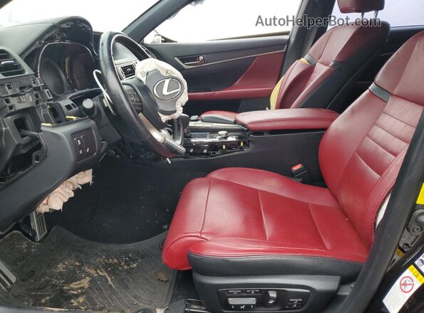 JTHCZ1BL1GA003802 2016 LEXUS GS Черный Вид салона спереди