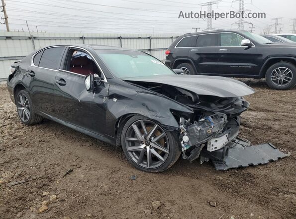 JTHCZ1BL1GA003802 2016 LEXUS GS Черный Передняя правая четверть