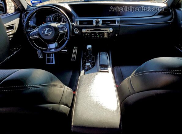 JTHCZ1BL2KA010752 2019 LEXUS GS Black Առջևի վահանակի տեսք