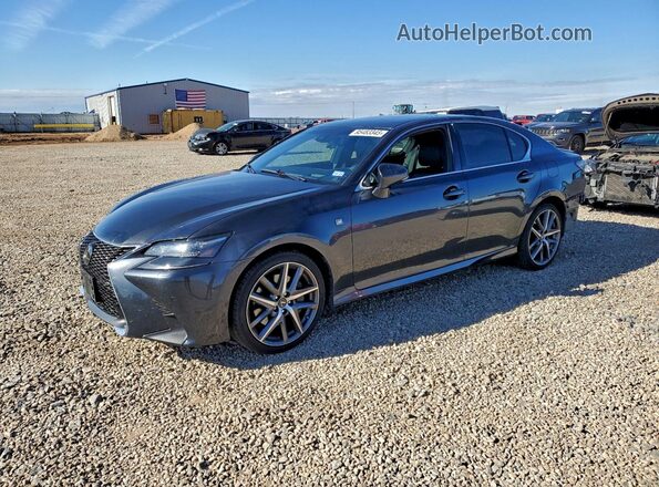 JTHCZ1BL2KA010752 2019 LEXUS GS Black Առջևի ձախ երեք քառորդ տեսարան