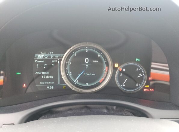 JTHCZ1BL8KA010691 2019 LEXUS GS Gray ხელსაწყოთა პანელის ხედი
