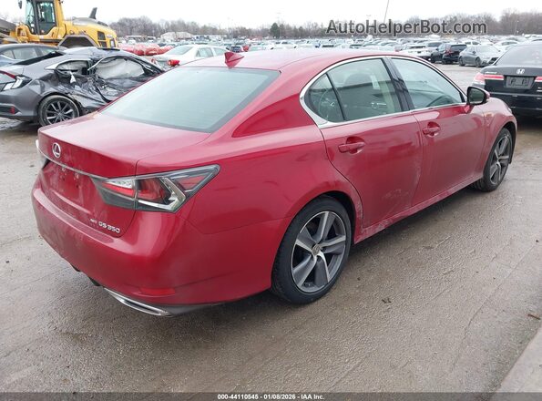 JTHCZ1BL9GA002039 2016 LEXUS GS 350 Красный Задняя правая четверть