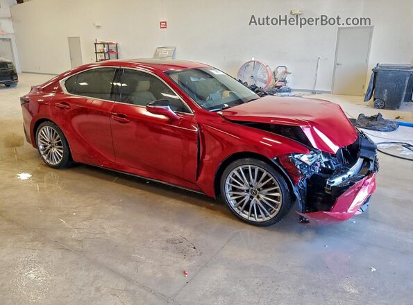 JTHDA1D28N5120850 2022 LEXUS IS Red Przód prawy