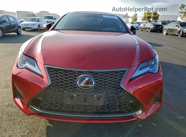 JTHGA5BC6N5011920 2022 LEXUS RC Red Widok z przodu