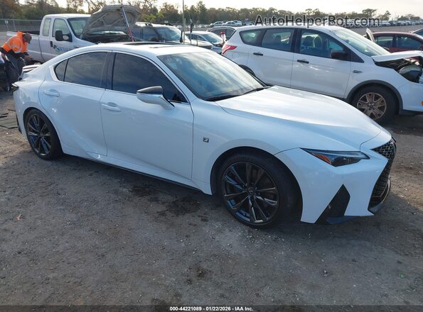 JTHGZ1B23N5051798 2022 LEXUS IS 350 Белый Передняя правая четверть