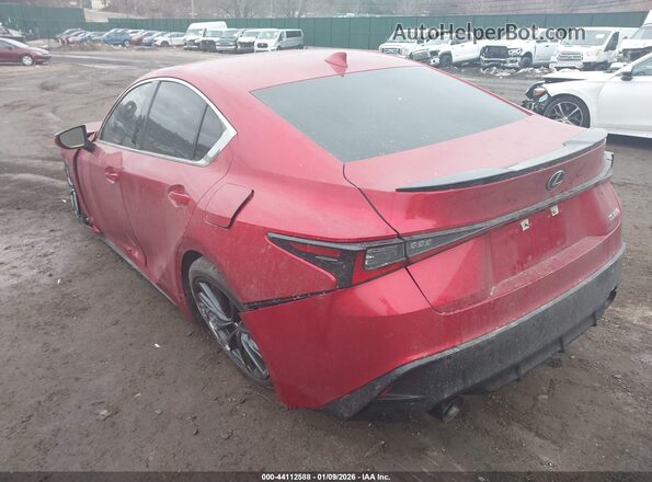 JTHGZ1B23N5053907 2022 LEXUS IS 350 Красный Задняя левая четверть