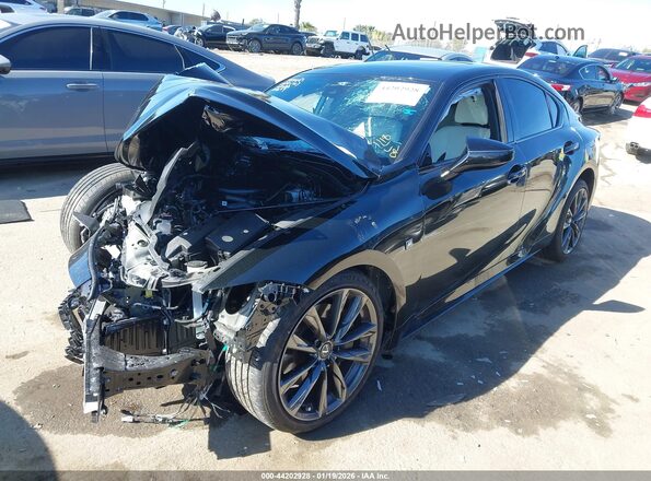 JTHGZ1B24S5090802 2025 LEXUS IS 350 Black Передня ліва чверть