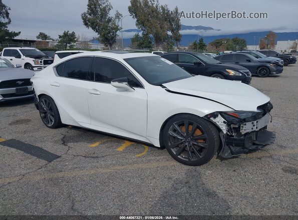 JTHGZ1B26M5043936 2021 LEXUS IS 350 Белый Передняя правая четверть