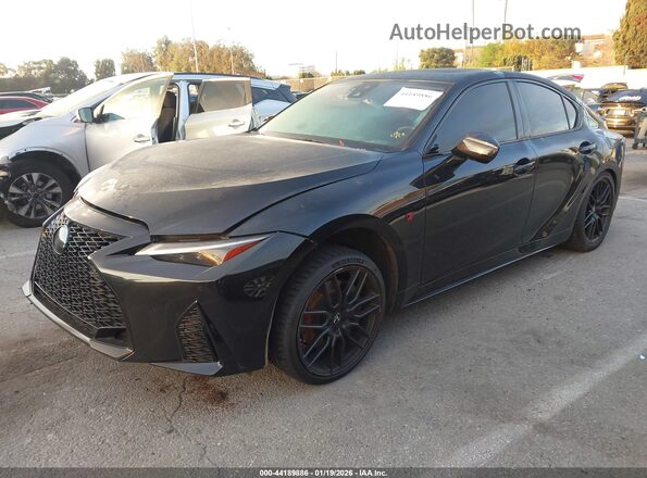 JTHGZ1B2XM5037928 2021 LEXUS IS 350 Black Vista tres cuartos delantera izquierda