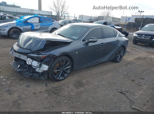 JTHGZ1E2XP5028937 2023 LEXUS IS 350 Серый Передняя левая четверть