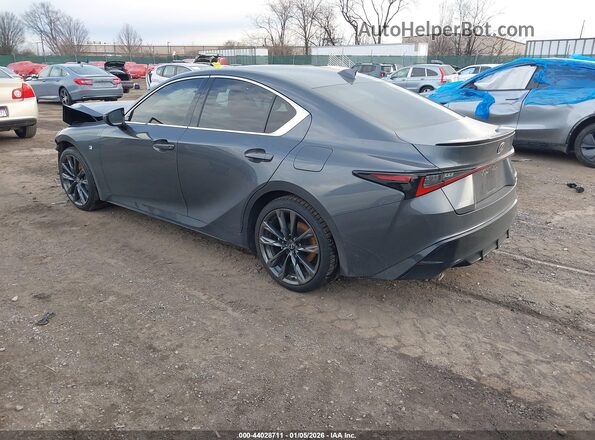 JTHGZ1E2XP5028937 2023 LEXUS IS 350 Серый Задняя левая четверть