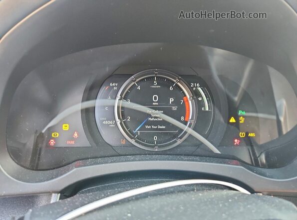 JTHGZ5BCXM5023706 2021 LEXUS RC Серый Вид щитка приборов