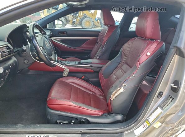 JTHHA5BC0G5004453 2016 LEXUS RC Серебряный Вид салона спереди
