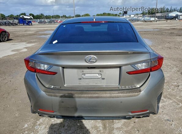JTHHA5BC0G5004453 2016 LEXUS RC Серебряный Вид сзади