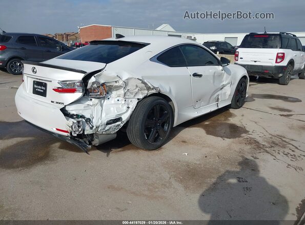JTHHA5BC3H5007381 2017 LEXUS RC 200T Белый Задняя правая четверть