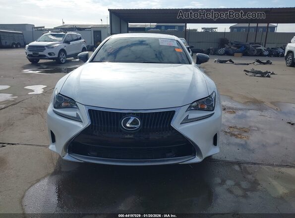 JTHHA5BC3H5007381 2017 LEXUS RC 200T Белый Вид щитка приборов