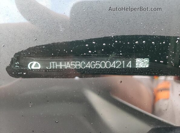 JTHHA5BC4G5004214 2016 LEXUS RC Серебряный Вид подкапотного пространства