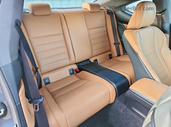 JTHHA5BC8G5001140 2016 LEXUS RC Silver უკანა სავარძლების ხედი