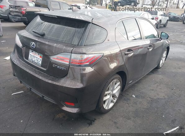 JTHKD5BH5G2271355 2016 LEXUS CT 200H Коричневый Задняя правая четверть