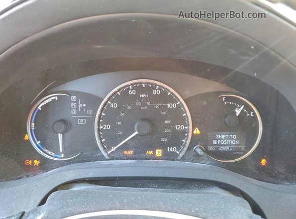 JTHKD5BH8H2301062 2017 LEXUS CT Белый Вид щитка приборов