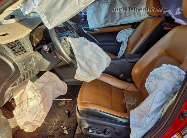 JTHKD5BHXH2293496 2017 LEXUS CT Красный Вид салона спереди