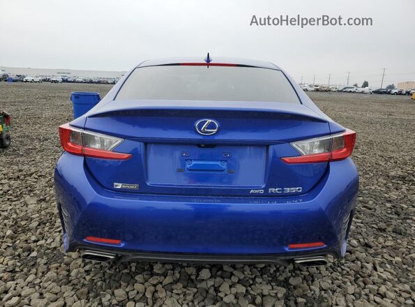 JTHSE5BCXG5005944 2016 LEXUS RC Синий Вид сзади