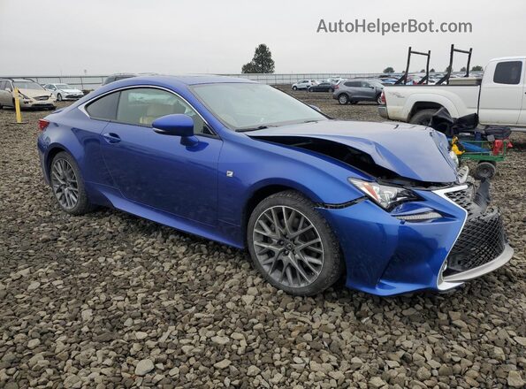 JTHSE5BCXG5005944 2016 LEXUS RC Синий Передняя правая четверть