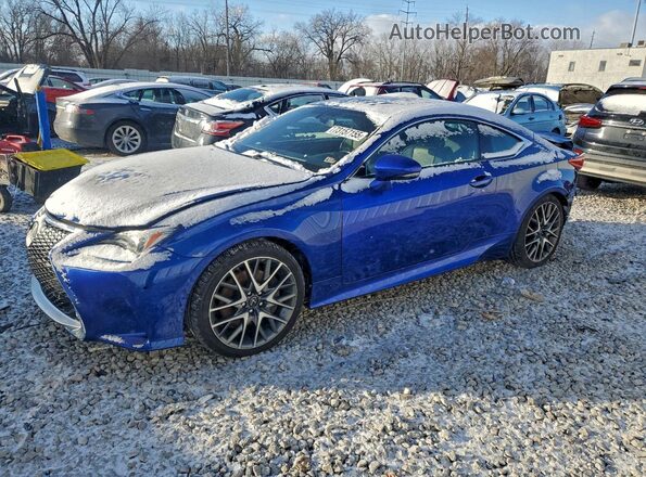 JTHSM5BC3G5000118 2016 LEXUS RC Blue წინა მარცხენა ხედი სამი მეოთხედიდან