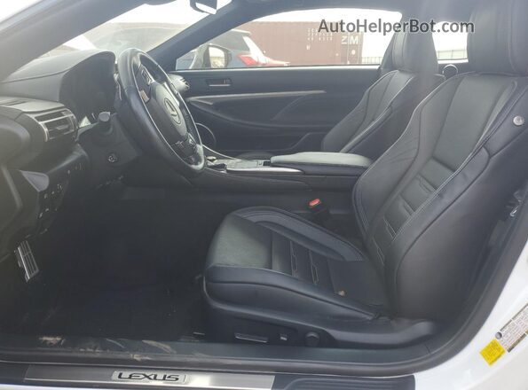 JTHSZ5BC2K5009399 2019 LEXUS RC White Widok wnętrza z przodu